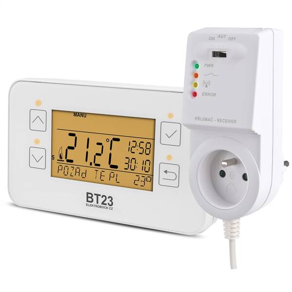Termostat Elektrobock BT23 bílý


