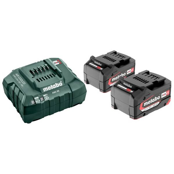 Set baterie a nabíječky Metabo Basic set 2x4,0 Ah 685050000 

