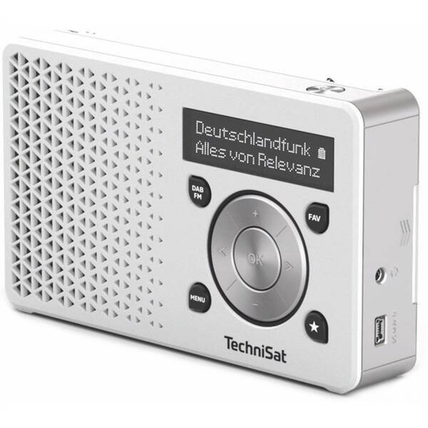 Radiopřijímač s DAB+ TechniSat DIGITRADIO 1 stříbrný/bílý

