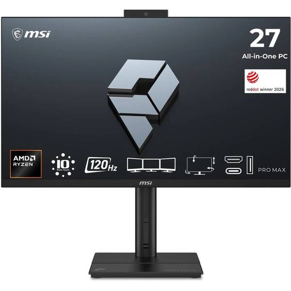 Počítač All In One MSI PRO MAX 27TP Z 8MG-002XEU černý

