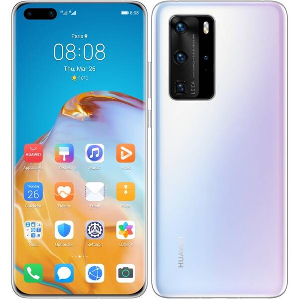 Mobilní telefon Huawei P40 Pro (HMS) 5G bílý

