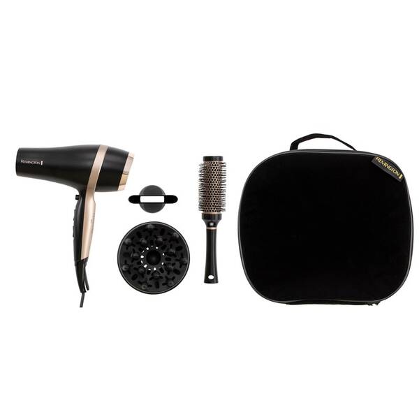 Dárková sada péče o vlasy Remington D6940GP Salon Smooth černý

