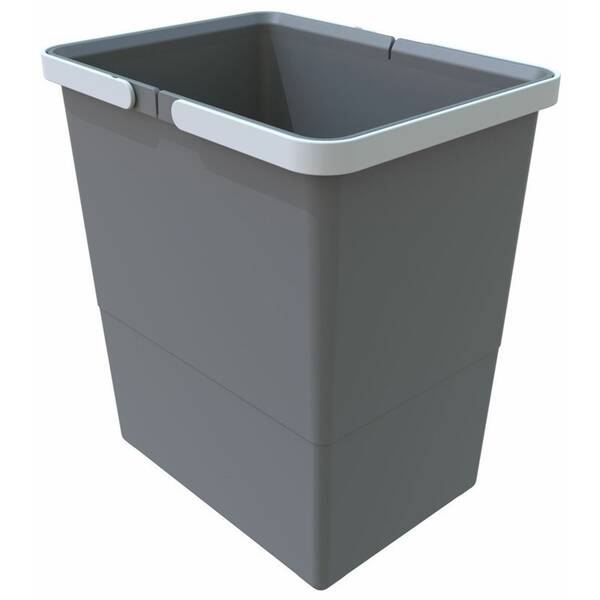Odpadkový koš Elletipi Cover BIG, 18 l, 34 × 22,5 × 30 cm šedý

