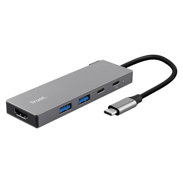 USB Hub Trust DALYX 5v1 stříbrný

