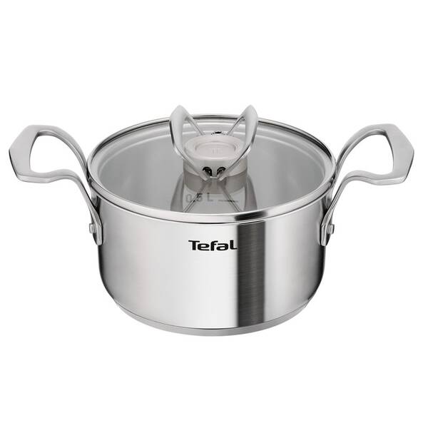 Hrnec s poklicí Tefal E5294204, 16 cm nerez

