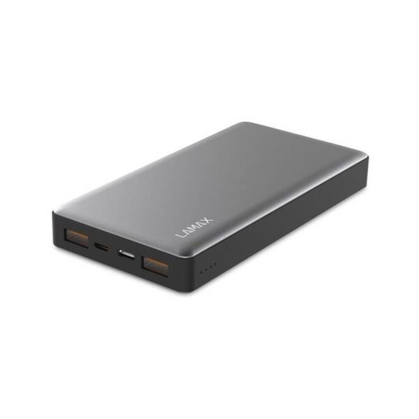Powerbanka LAMAX 15 000 mAh, USB-C PD, QC 3.0 stříbrná

