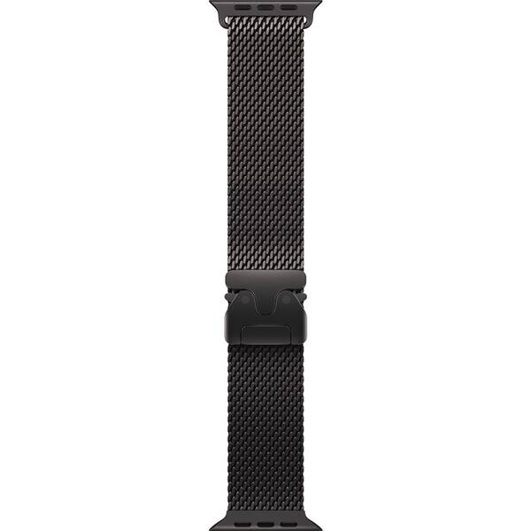 Řemínek Apple 49mm milánský tah z černého titanu – L 

