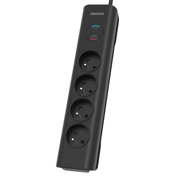 Přepěťová ochrana Philips 4x zásuvka, 2m černá

