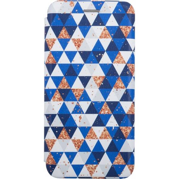 Pouzdro na mobil flipové WG 3D Evolution Triangle na Samsung Galaxy A53 5G bílé/modré

