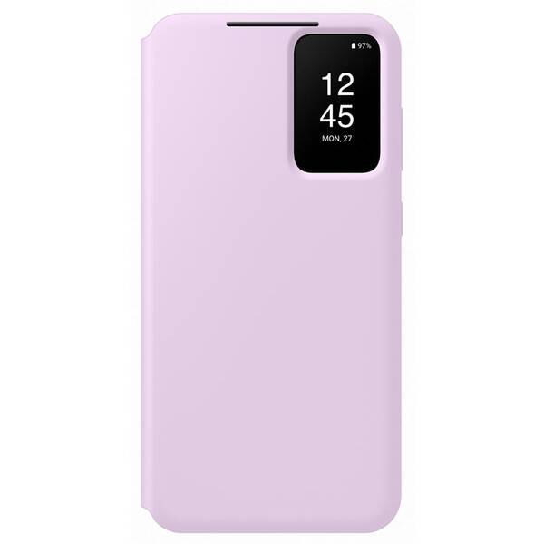 Pouzdro na mobil flipové Samsung Smart View na Galaxy S23+ fialové

