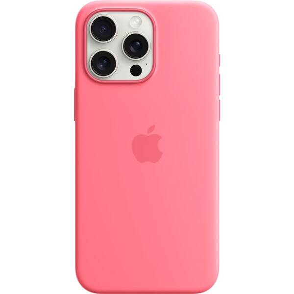 Kryt na mobil Apple iPhone 15 Pro Max Silicone Case s MagSafe - růžový 

