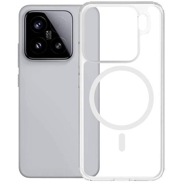 Kryt na mobil 3mk Armor MagCase na Xiaomi 15 Pro průhledný

