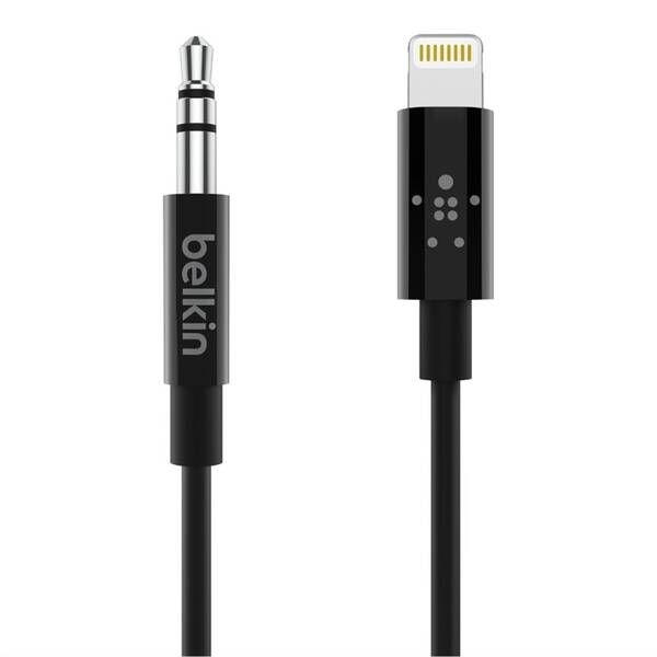 Kabel Belkin Lightning/3,5mm jack, 0,9m černý

