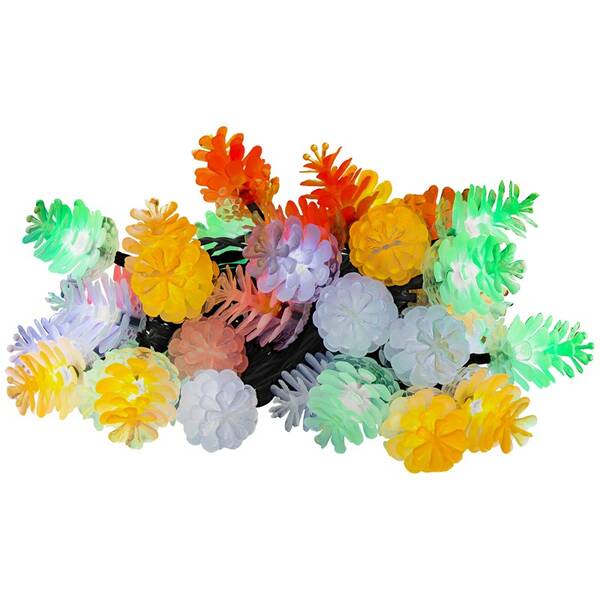 Vánoční osvětlení RETLUX RXL 308, řetěz (šišky), 40 LED, 10 m, multicolor 

