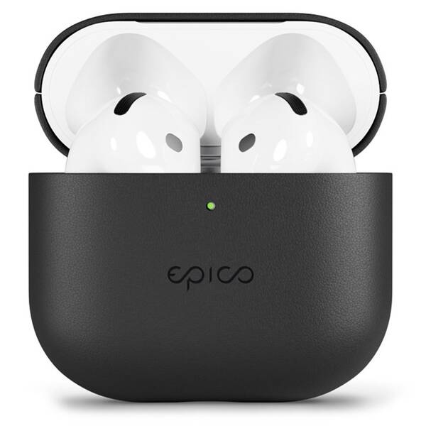 Pouzdro Epico Leather pro Apple AirPods 3 černé

