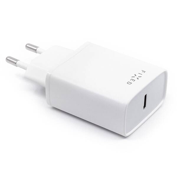 Nabíječka do sítě FIXED USB-C PD 18W bílá

