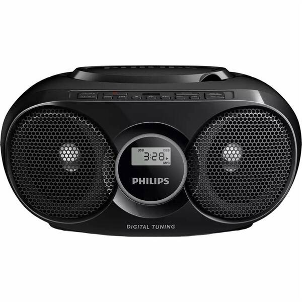 Radiopřijímač s CD Philips AZ318B černý


