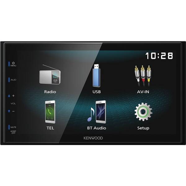Autorádio s LCD KENWOOD DMX-120BT, 2DIN černé

