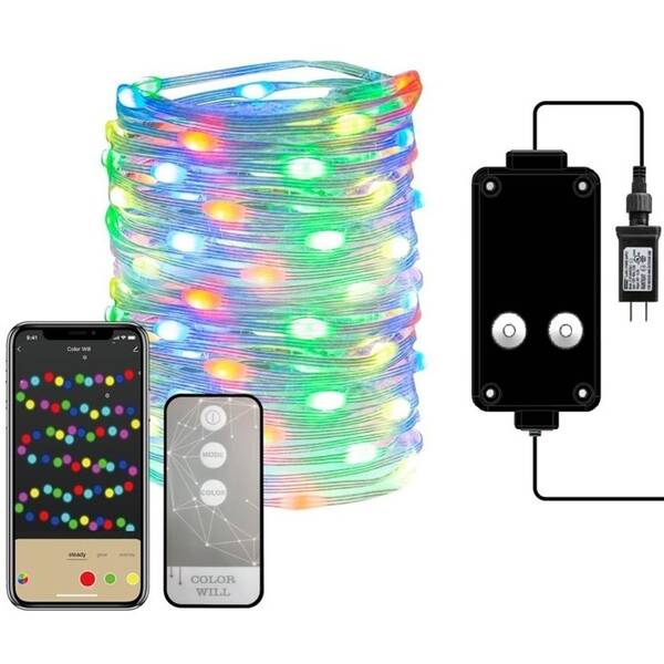 Vánoční osvětlení IMMAX NEO LITE SMART LED, RGB, WiFi, TUYA, 16m 

