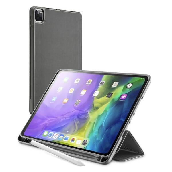 Pouzdro na tablet CellularLine Folio Pen pro Apple iPad Pro 11" (2020) se slotem pro stylus černé


