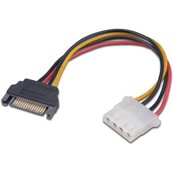 Kabel AKASA 4pin Molex na SATA 15cm 

