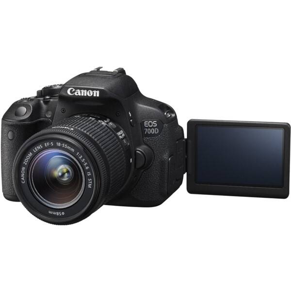 Digitální fotoaparát Canon EOS 700D;18-55 STM černý

