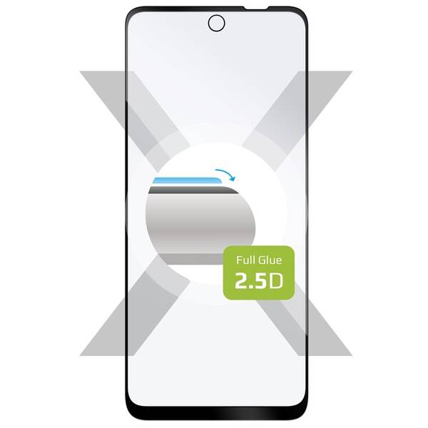 Tvrzené sklo FIXED Full-Cover na Motorola Moto E32s černé

