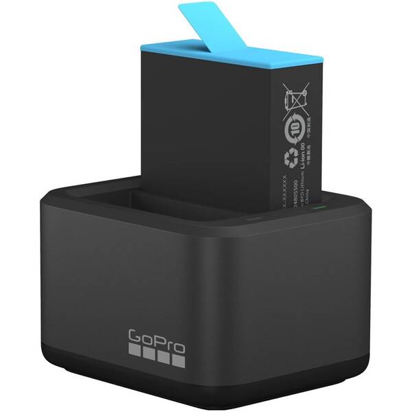 GoPro Dual Battery Charger + Battery (HERO10, HERO9) 

