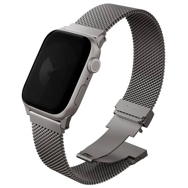 Řemínek Uniq Dante Pro na Apple Watch 49/46/45/44 mm stříbrný

