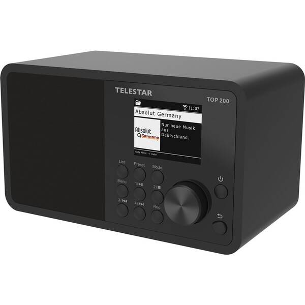 Internetový radiopřijímač s DAB+ Telestar TOP 200 černý

