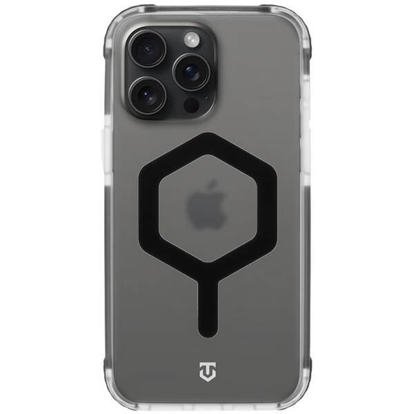 Kryt na mobil Tactical MagForce Hexagon na Apple iPhone 15 Pro Max černý/průhledný

