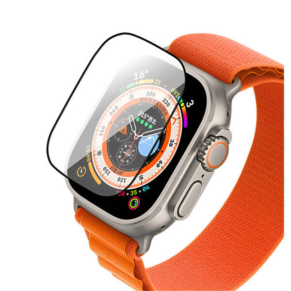 Ochranná fólie COTECi 9D Black Edge na Apple Watch Ultra 49mm 

