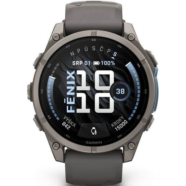 Chytré hodinky Garmin fēnix 9 - 47 mm, AMOLED šedé

