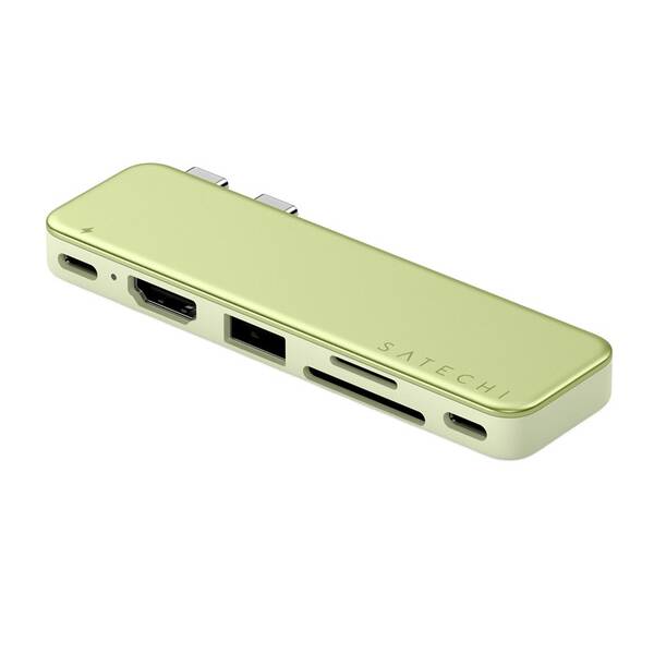USB Hub Satechi USB-C Snap Hub (1x HDMI, 1x USB-C, 1x USB-A 3.0, 1x USB-C PD, 1x microSD/SD) žlutý

