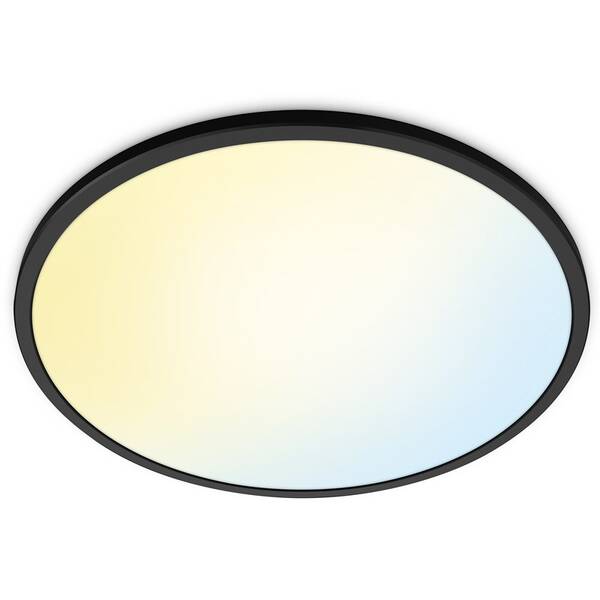 Stropní svítidlo WiZ SuperSlim Ceiling 22 W černá barva
