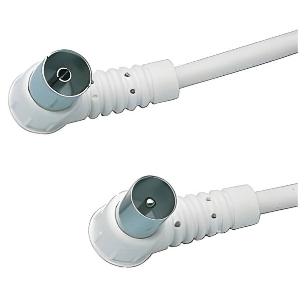 Koaxiální kabel AQ samec-samice, rohový konektor, 5 m 

