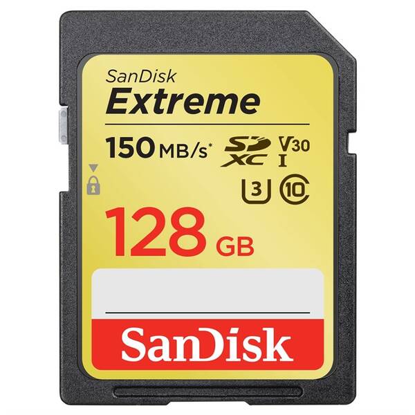 Paměťová karta SANDISK 128GB UHS-I U3 (150R/70W) 

