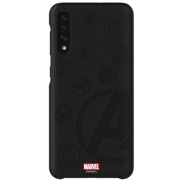 Kryt na mobil Samsung Smart Cover Avengers na Galaxy A50 černý

