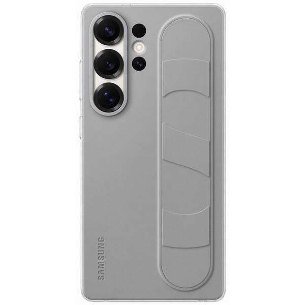 Kryt na mobil Samsung Standing Grip s poutkem na Galaxy S25 Ultra šedý

