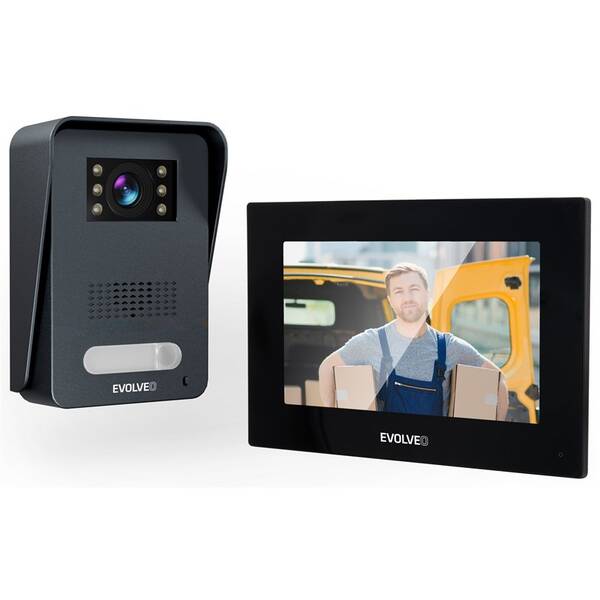 Dveřní videotelefon Evolveo DoorPhone AP1- 2 černý

