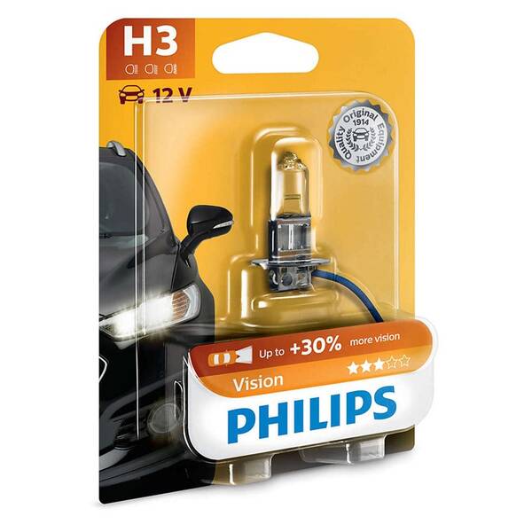 Autožárovka Philips H3 Vision (1 ks) 

