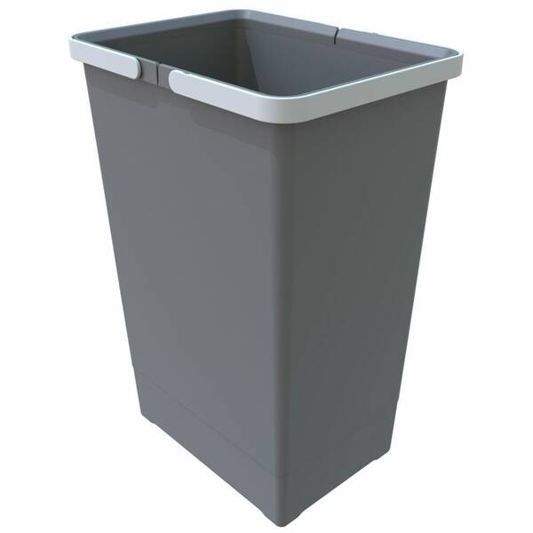 Odpadkový koš Elletipi Cover BIG, 24 l, 44 × 22,5 × 30 cm šedý

