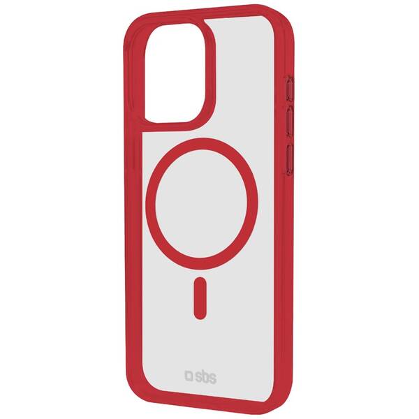 Kryt na mobil SBS Mag Frame s MagSafe na Apple iPhone 16 červený

