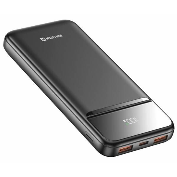 Powerbanka Swissten Power Line II 10000 mAh černá

