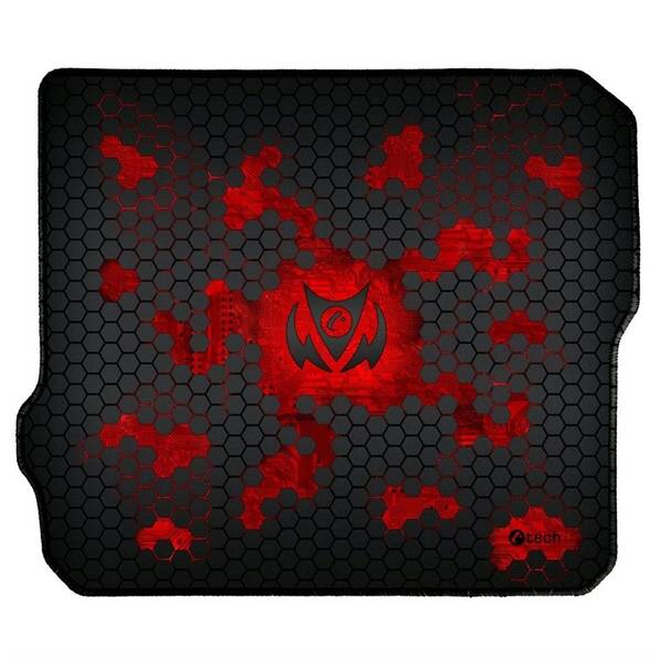 Podložka pod myš C-Tech ANTHEA CYBER 32 x 27 cm černá/červená

