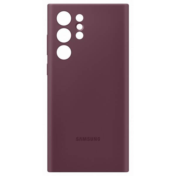 Kryt na mobil Samsung Silicone Cover na Galaxy S22 Ultra červený

