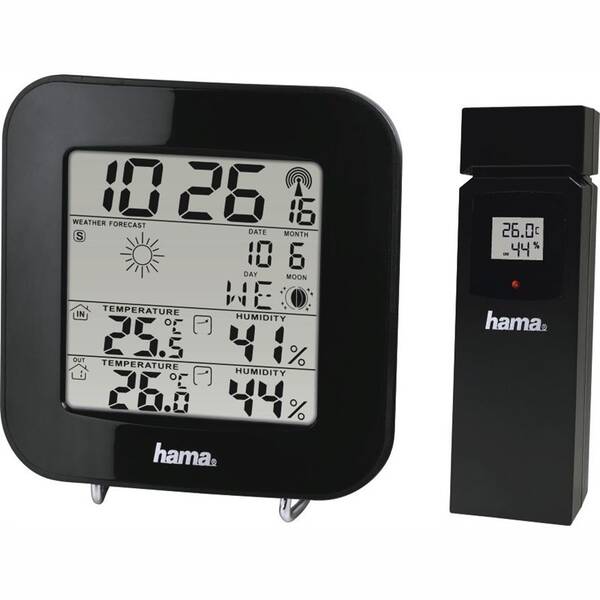 Meteorologická stanice Hama EWS-200 černá

