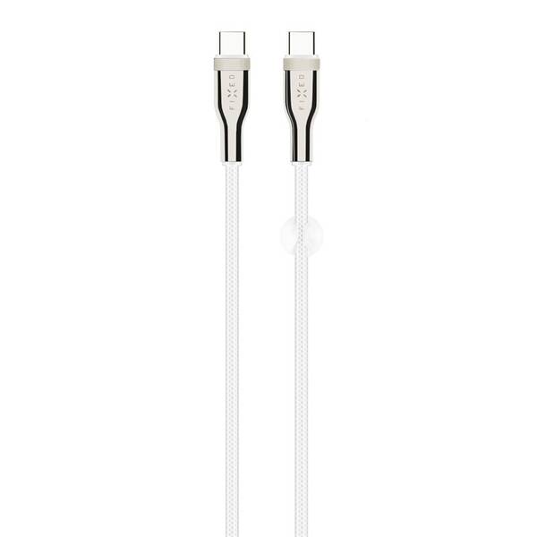 Kabel FIXED USB-C/USB-C s podporou PD, 100W, 2m bílý

