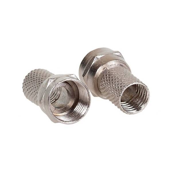 Koncovka AQ anténní F konektor , pro kabel 6,8 mm, 2 ks 


