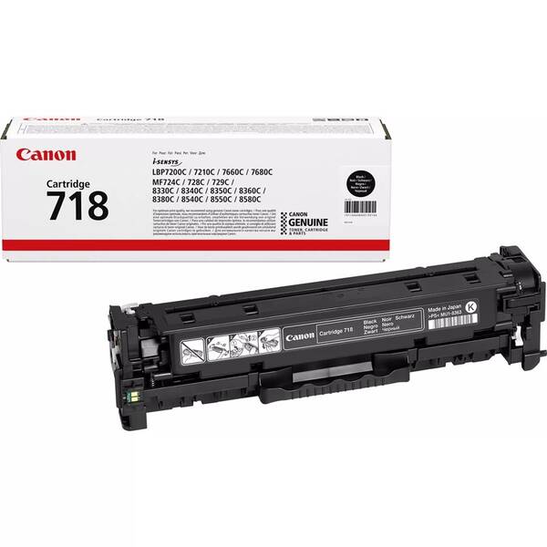 Toner Canon CRG-718Bk, 3400 stran černý

